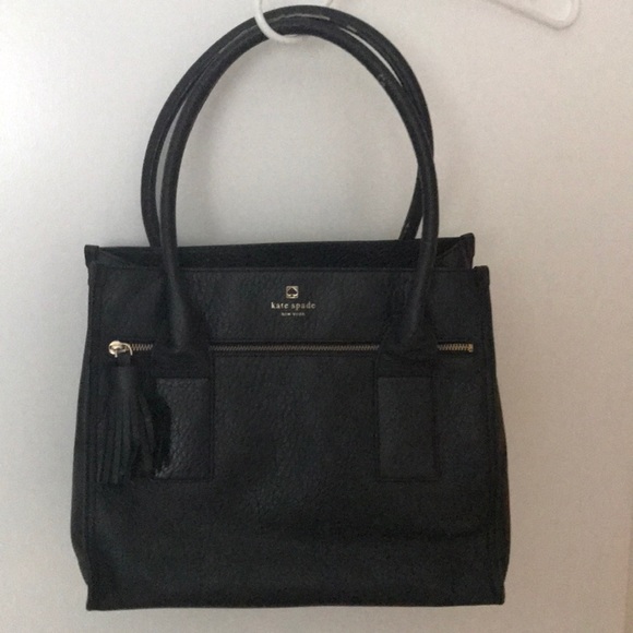 Black leather Kate Spade bag - Picture 1 of 10
